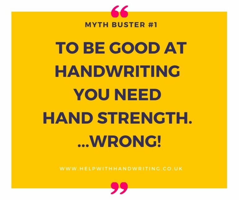 image 1 Handwriting Myth Buster