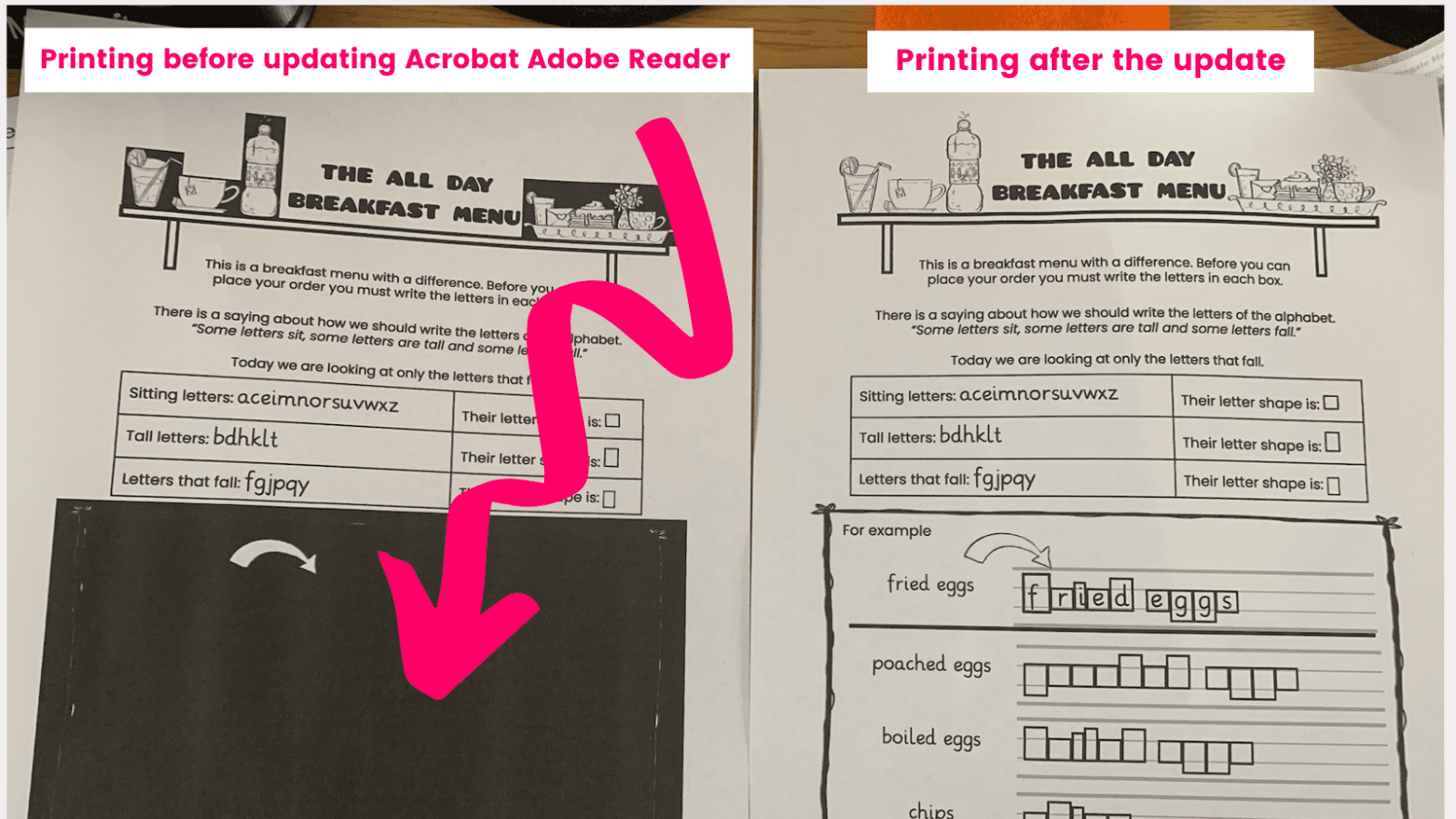 Pdf Print Problem Fixing PDF printing problems - Help With Handwriting