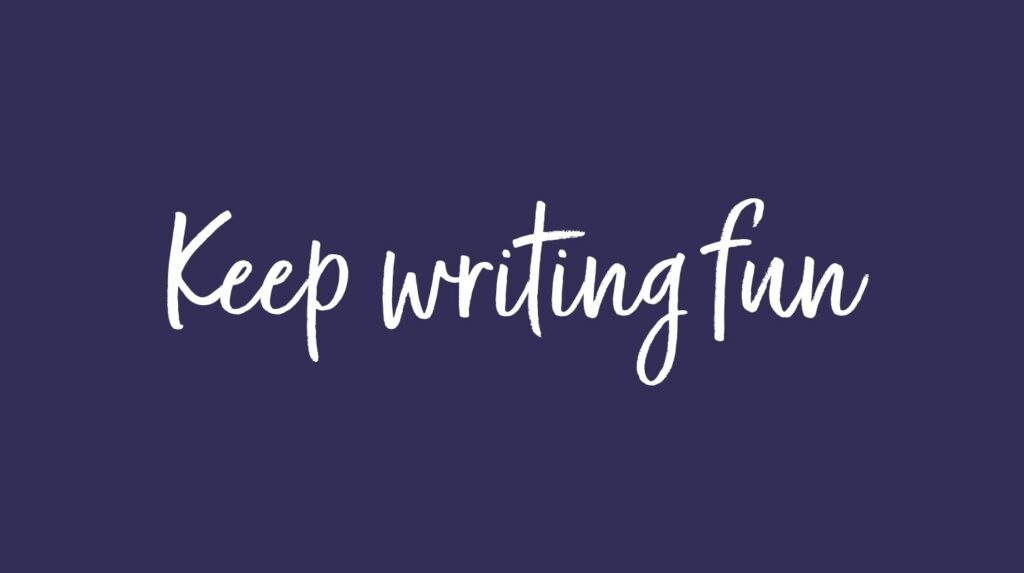 for handwriting courses for under 10's page for keep writing fun