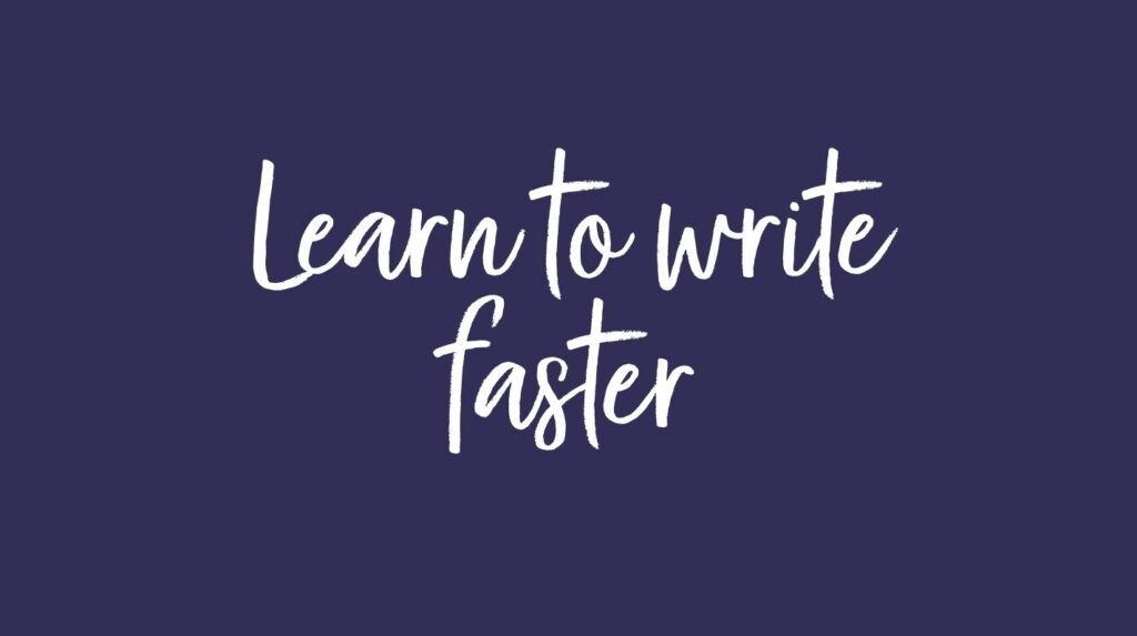 image for handwriting courses for under 10's page learn to write faster