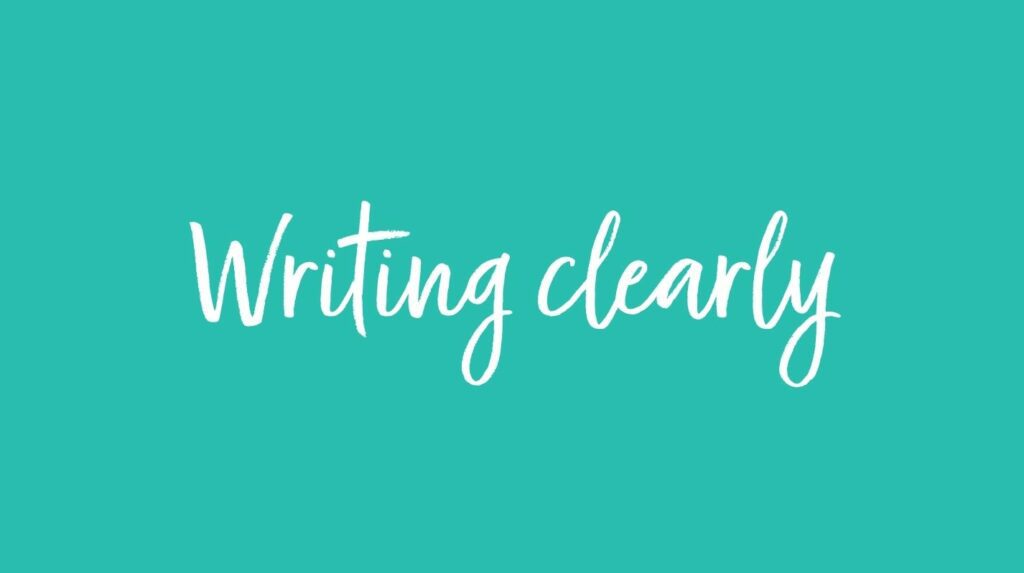 course image for writing clearly