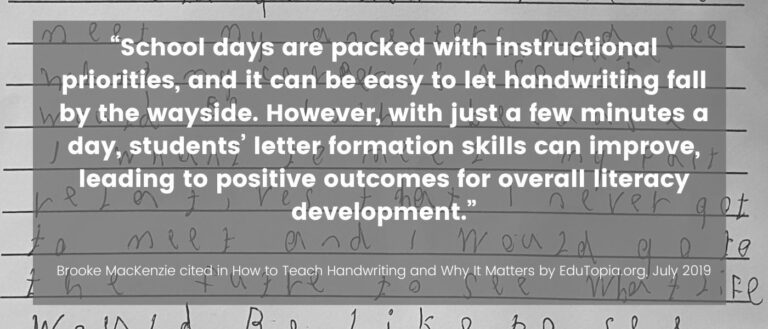 quote for primage years freebie teaching handwriting