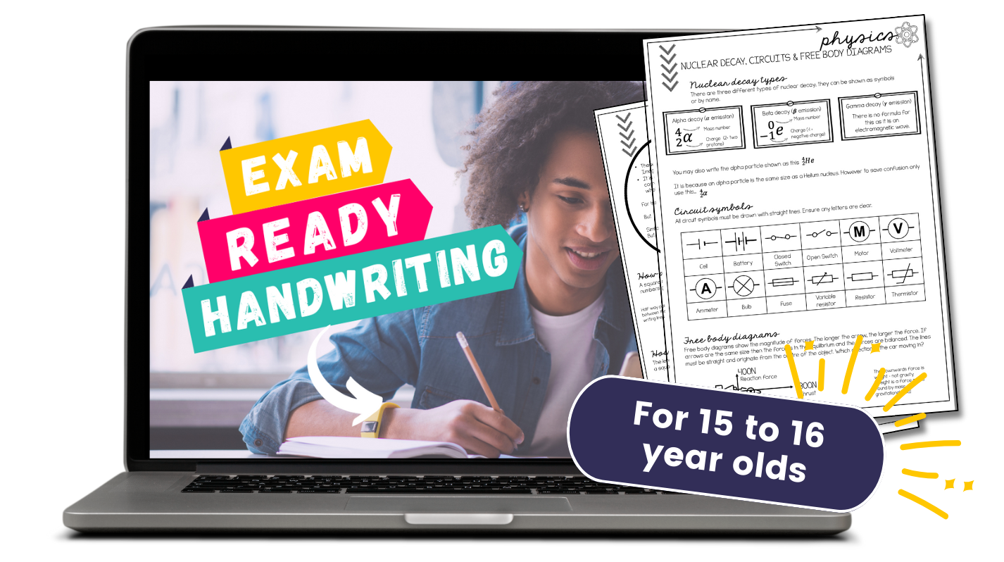 Exam Ready Handwriting is a specific handwriting strategy