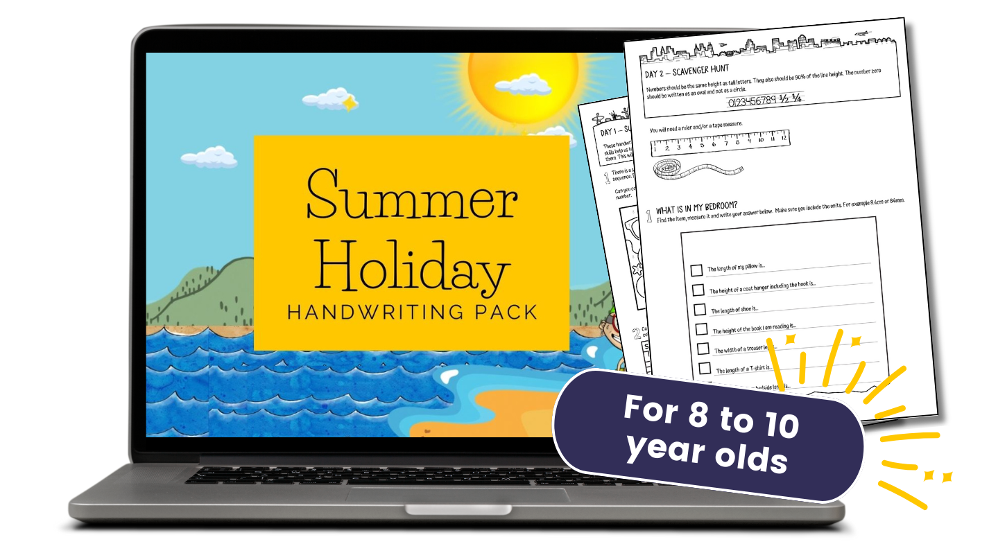 Banish dull summer holidays with our handwriting pack.