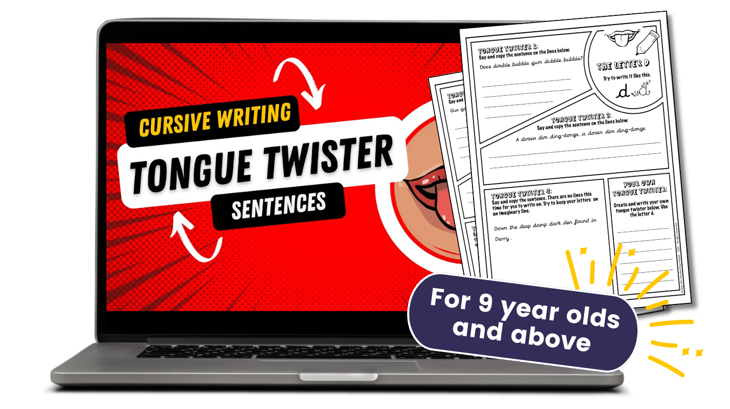 Improve cursive and joined up writing with these tongue twisters.