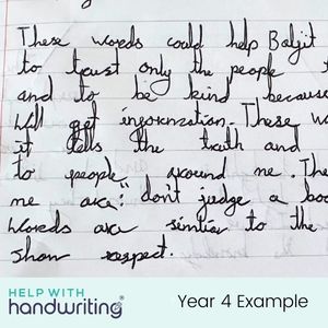 Example 3 of year 4 writing