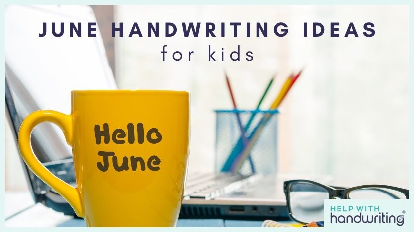 blog header image june handwriting ideas