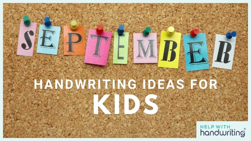 blog header image september handwriting