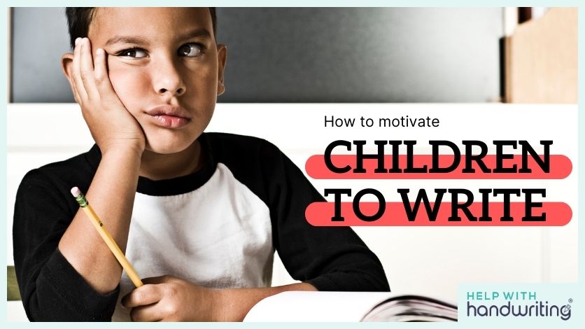 How to motivate children to write blog image header