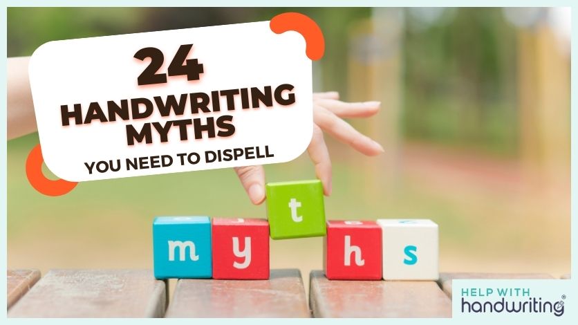 blog header image 24 handwriting myths