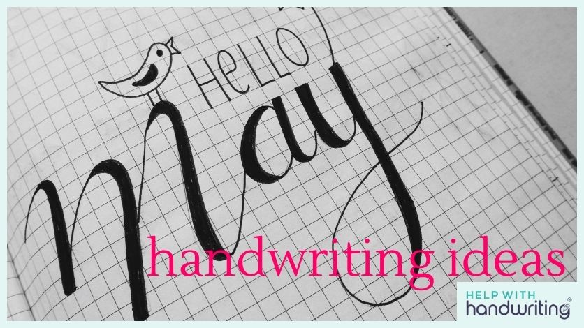 blog header image may handwriting ideas