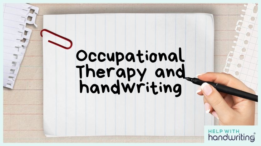 blog header image for occupational therapy and handwriting