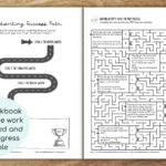 maze and handwriting path worksheet image on readable handwriting web page