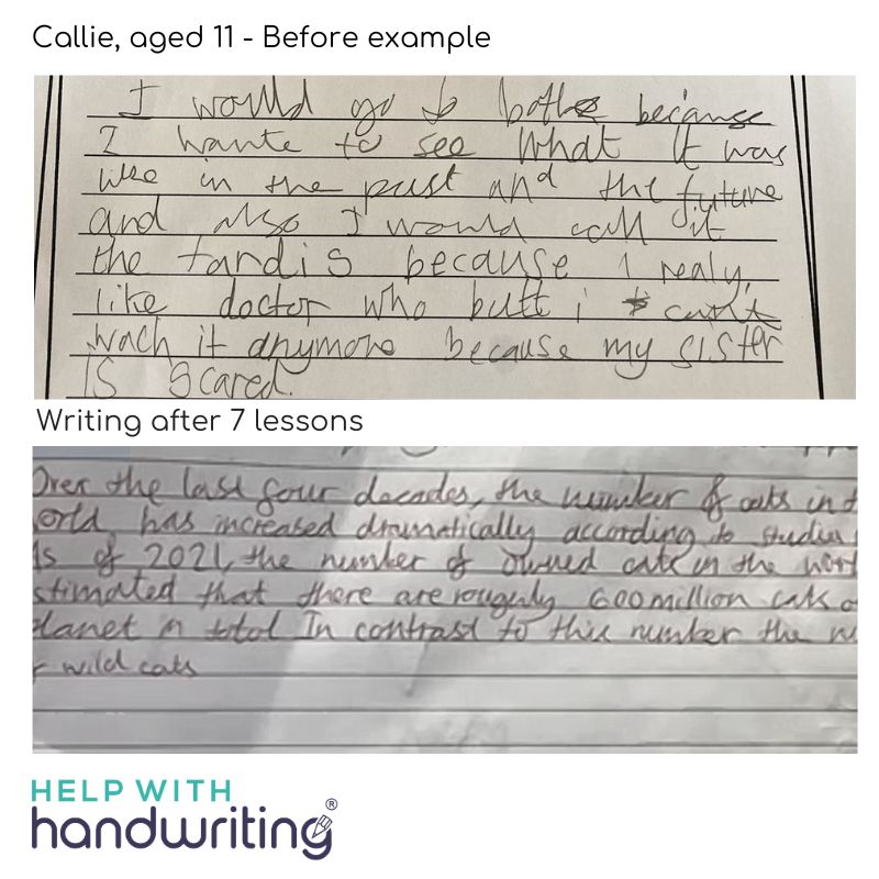 Callie, lessons, age 11