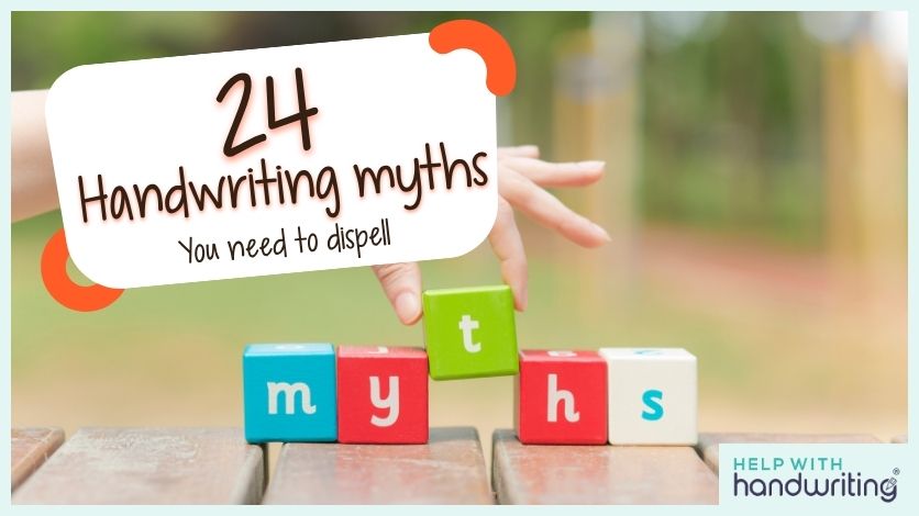 blog header image 24 handwriting myths