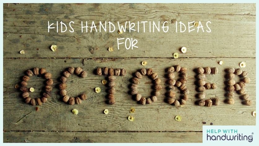 blog header image october handwriting