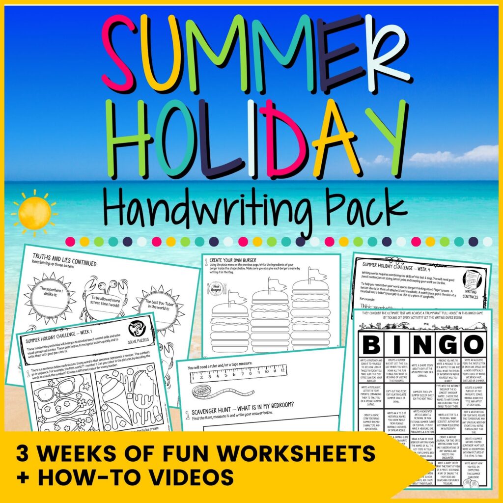 Cover image for Summer Holiday Handwriting Pack