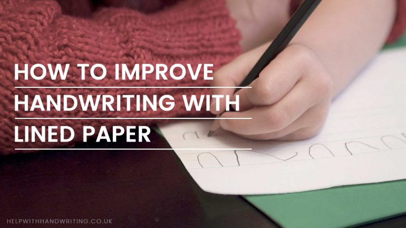 blog image for Improve handwriting with lined paper